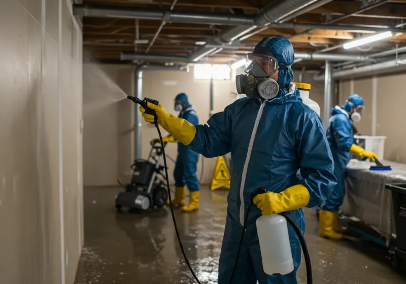 Basement Sanitization and Antimicrobial Treatment process in Atglen, PA